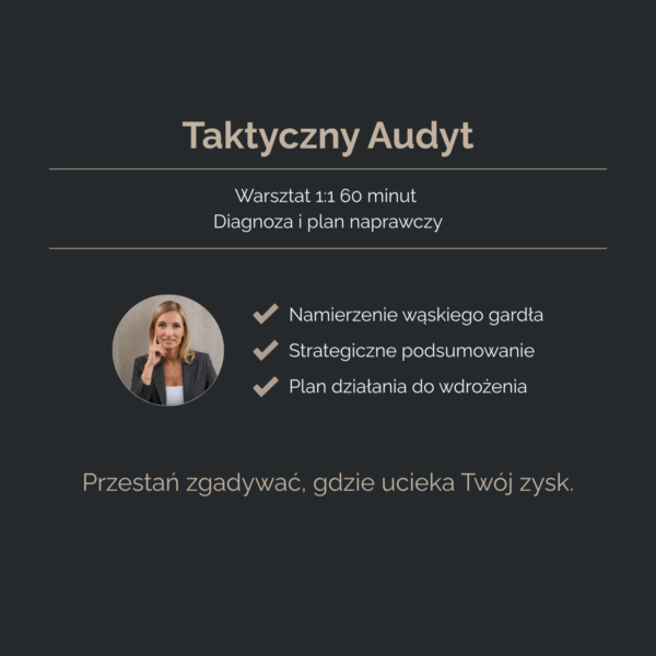 Agnieszka Mamet podczas konsultacji marketingowej online - Taktyczny Audyt lejka sprzedaży i strategii marki.